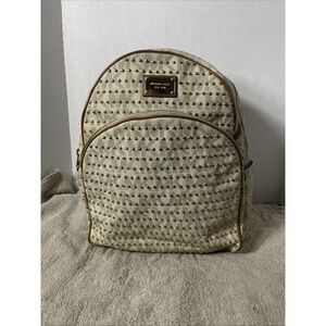 Michael Kors Signature Ivory Medium Erin 35F0GERB2V Studded Backpack